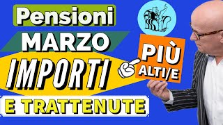 PENSIONI 👉 MARZO NUOVI IMPORTI NETTI 2024 amp TRATTENUTE PiU ALTE❗️ [upl. by Salangi501]