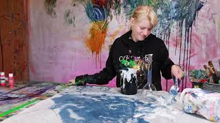 Acrylic Painting Process with Clara  Clara Woods [upl. by Amity]