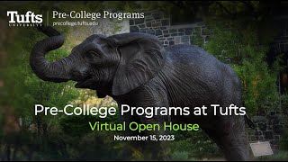 Tufts PreCollege Virtual Open House November 2023 [upl. by Litnahs]