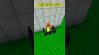 Minecraft Logic shortsviral minecraftmeme [upl. by Gayler]