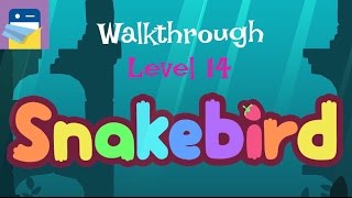 Snakebird Level 14 Walkthrough amp iOS iPhone 6S Gameplay by Noumenon Games [upl. by Frankhouse]