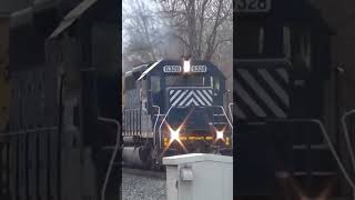 SD40  2 Leaser engine hits the horn [upl. by Cristobal333]