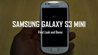 Samsung Galaxy S3 Mini First Look [upl. by Ladnek]