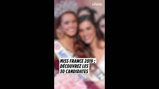 Miss France 2019  découvrez les 30 candidates [upl. by Ahsenak]