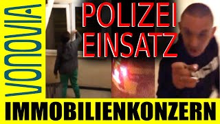 VONOVIA  Polizeieinsatz Sascha bedroht mich Du wirst sehen dir wird bald was passieren [upl. by Einama781]