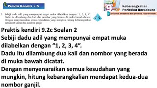 Praktis Kendiri 92c No 6  Matematik Tingkatan 4 Bab 9  Kebarangkalian peristiwa bergabung  Maths [upl. by Ianthe]