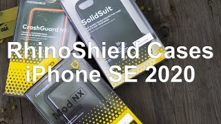 RhinoShield iPhone SE 2020 Cases Review SolidSuit Mod NX Crashguard NX [upl. by Cassil]