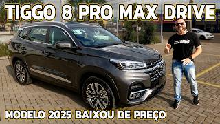 TIGGO 8 PRO MAX DRIVE 2025  Mais Completo Surpreende Custando R179990 [upl. by Bigod202]