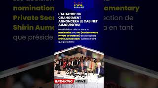 LAlliance du Changement annoncera le cabinet aujourdhui [upl. by Eirehc]