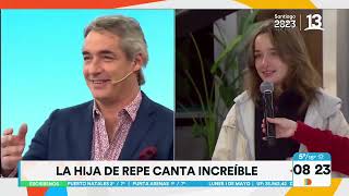 José Luis Repenning y su hija mayor se lucen cantando juntos Tu Día Canal 13 [upl. by Emmi]