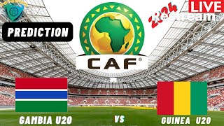 Gambia vs Guinea Live Stream CAF U20 Africa Nations Cup 2025 Qualifiers 3RD Place Playoff [upl. by Woll]