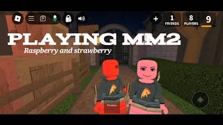 TheTwoBerries play mm2  Part 1  Funny video  Subtitles  Read Desc [upl. by Anelas]