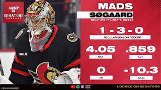 Mads Søgaard 202324 Ottawa Senators YearInReview  LOSP CLIP [upl. by Farand219]