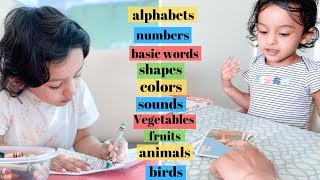 HOW to teach 2 year old  WHAT to teach 2 year old baby at home [upl. by Orlene]