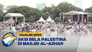 Masyarakat Berkumpul di Masjid AlAzhar Suarakan Dukungan untuk Palestina [upl. by Nachison950]