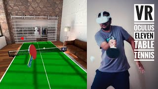 Table Tennis in VR  Eleven  VR Gaming  Oculus Quest 2  Gameplay  Faizan Tariq [upl. by Aicram]