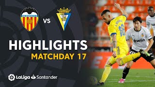 Highlights Valencia CF vs Cádiz CF 11 [upl. by Wrightson50]