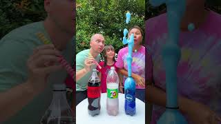 CocaCola 7up Pepsi VS Mentos shorts GamGam Family [upl. by Mun71]