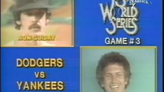 1978 World Series Game 3 Dodgers vs YankeesSutton vs Guidry [upl. by Baler]