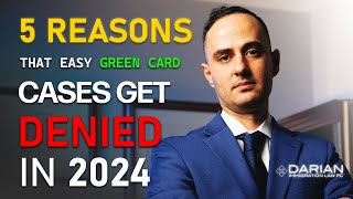 5 reasons marriage Green Cards get denied in 2024 [upl. by Yllib]