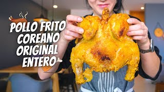 Pollo Frito Coreano EnteroㅣReceta Original😋 [upl. by Tor]