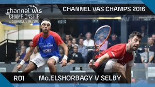 Squash MoElShorbagy v Selby  Channel VAS Championship at St Georges Hill 2016 Rd 1 Highlights [upl. by Adnalay]