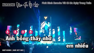 Karaoke Ngỡ Remix Quang Hà  Nhã Key Mix Beat Fm  130 BPM [upl. by Gunar3]