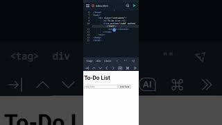 ToDo List with coding  besiccoding coding python javascript java htmlcoding html [upl. by Aehs]