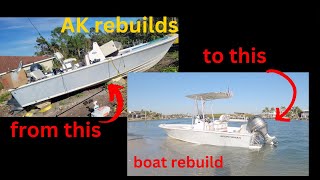 Boat rebuild 2017 Sportsman 207 center console [upl. by Eboh]