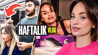 HAFTALIK VLOG  3 KIZ KUAFÖR GÜNÜ  PARTİ VE ALIŞVERİŞ  CemreSolmaz [upl. by Rooney]