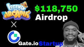 CLAIM 240 AIRDROP REWARD FROM GATEIO STARTUP MINING CAMPAIGN FOR ARCA [upl. by Hauck]