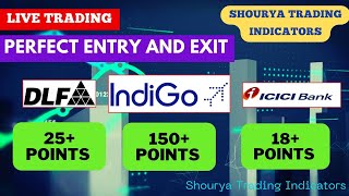 DLF live trading  ICICI bank live trading  Indigo live trading  PERFECT ENTRY AND EXIT [upl. by Vijnas]