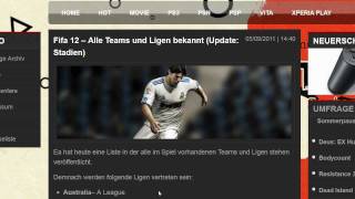 Fifa 12 PS3  XBOX 360  PC  Ligen  Teams  Stadien  Umfang [upl. by Fougere]