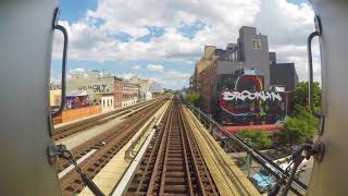 ⁴ᴷ NYC Subway Timelapse  Broad Street to Jamaica Center  J Line [upl. by Rehpotisrhc]