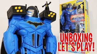 UNBOXING amp LETS PLAY Giant BATBOT XTREME  Transforming Robot With Voice Changer FULL REVIEW [upl. by Forkey]