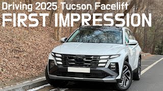 Test driving 2025 Hyundai Tucson Facelift Whats up with 7speed dry DCT [upl. by Grissel]