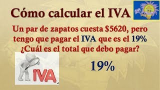 🤔 Cómo calcular el IVA Problema de Porcentajes  Juliana la Profe [upl. by Beitris]