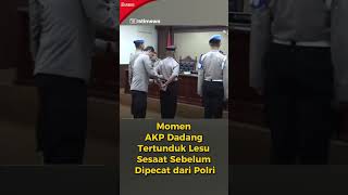 Momen AKP Dadang Tertunduk Lesu Sesaat Sebelum Dipecat dari Polri sidangetik [upl. by Obara]