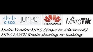 MultiVendor MPLS Basic to Advanced  MPLS L3VPN Route sharing or leaking [upl. by Attennod]