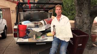 How to fix a warped crooked stucco or plastering hawk [upl. by Onibag]