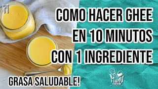 🧈 COMO HACER GHEE EN CASA MANTEQUILLA CLARIFICADA  HOMEMADE GHEE FOR KETO DIET  Manu Echeverri [upl. by Solracesoj369]