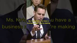 Sen Hawley quotYoure Giving The SHAFT To Small Businessesquot About Duopolistic Credit Card Situation [upl. by Neenad436]