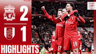 Gakpo amp Jones lead Carabao Cup semifinal first leg comeback  Liverpool 21 Fulham  Highlights [upl. by Einaeg]