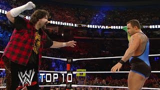 Santinos most memorable moments  WWE Top 10 [upl. by Cnahc]