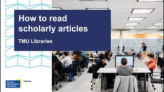 How to read scholarly articles [upl. by Conlen]