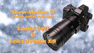 Panasonic Lumix G9 II Slowmotion  Snowmotion II [upl. by Anirdua674]