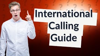 What is the best way to make international calls [upl. by Oramug]