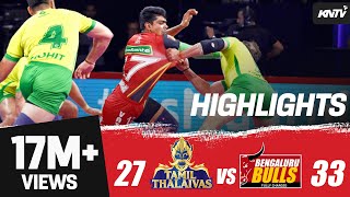 Pro Kabaddi 2019 Highlights  Bengaluru Bulls vs Tamil Thalaivas  Pawan Sehrawat 17 Raids Points [upl. by Annatsirhc]