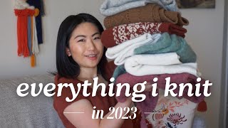 Everything I Knit in 2023  Favorites amp flops in my hand knitted wardrobe [upl. by Giff]