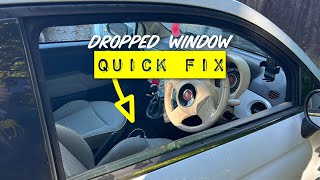 Quick Fix For Dropped Window  Temporary Repair Tip amp Trick [upl. by Nylrahc893]